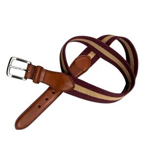 Brooks Brothers Striped Belt 40